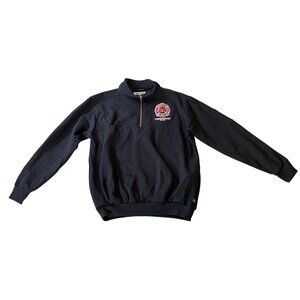 Rosenbauer Firefighter Shirt Pullover Embroidered Navy Blue Game Workwear XL